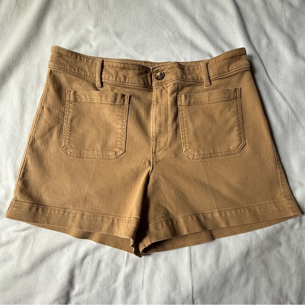 LOFT Women's Tan Palmer Shorts (Size 12)